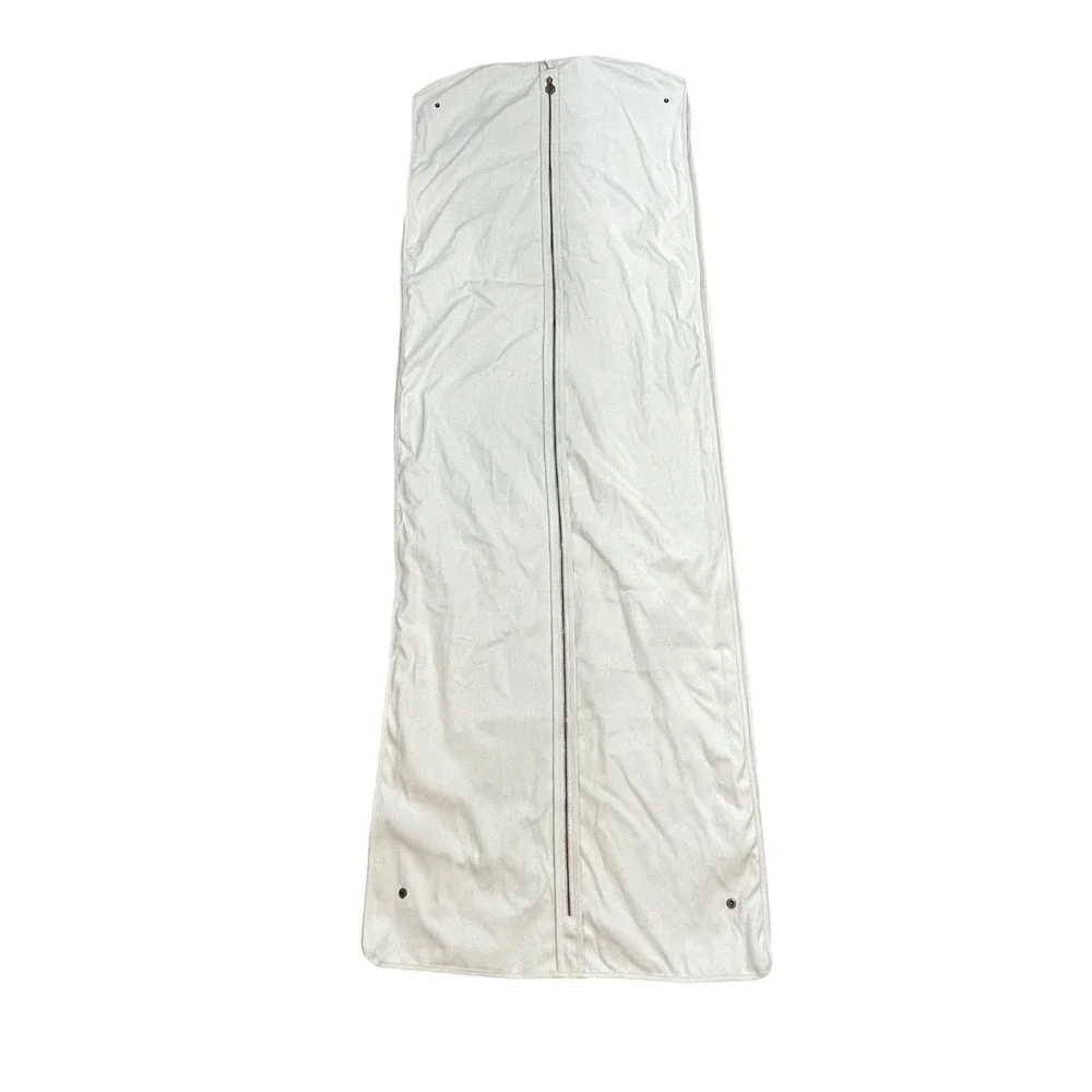 Alexander McQueen Cream Canvas Garment Bag Travel Full Length Formal Wear Suit